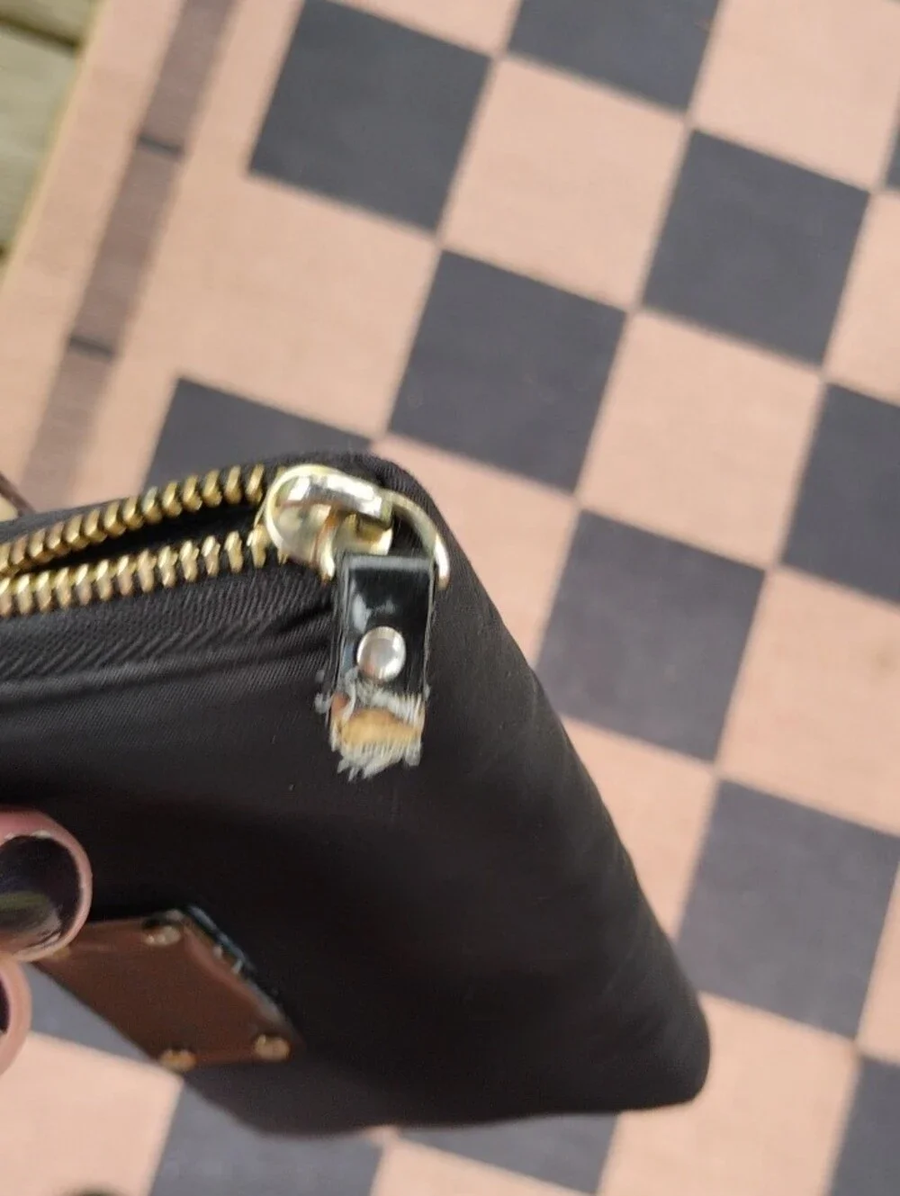 kate spade Black and Cream Saffiano Leather Tote And Free GUC Wallet